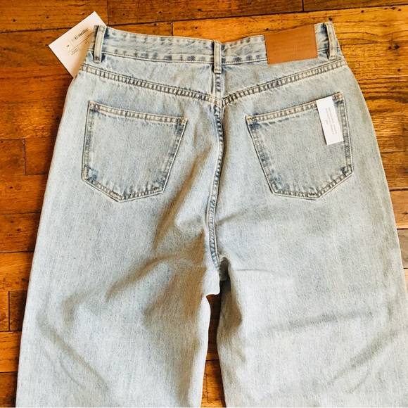 ROKH Blue Distressed Jeans Women’s Size 40 US 8 Regular - Picture 6 of 16
